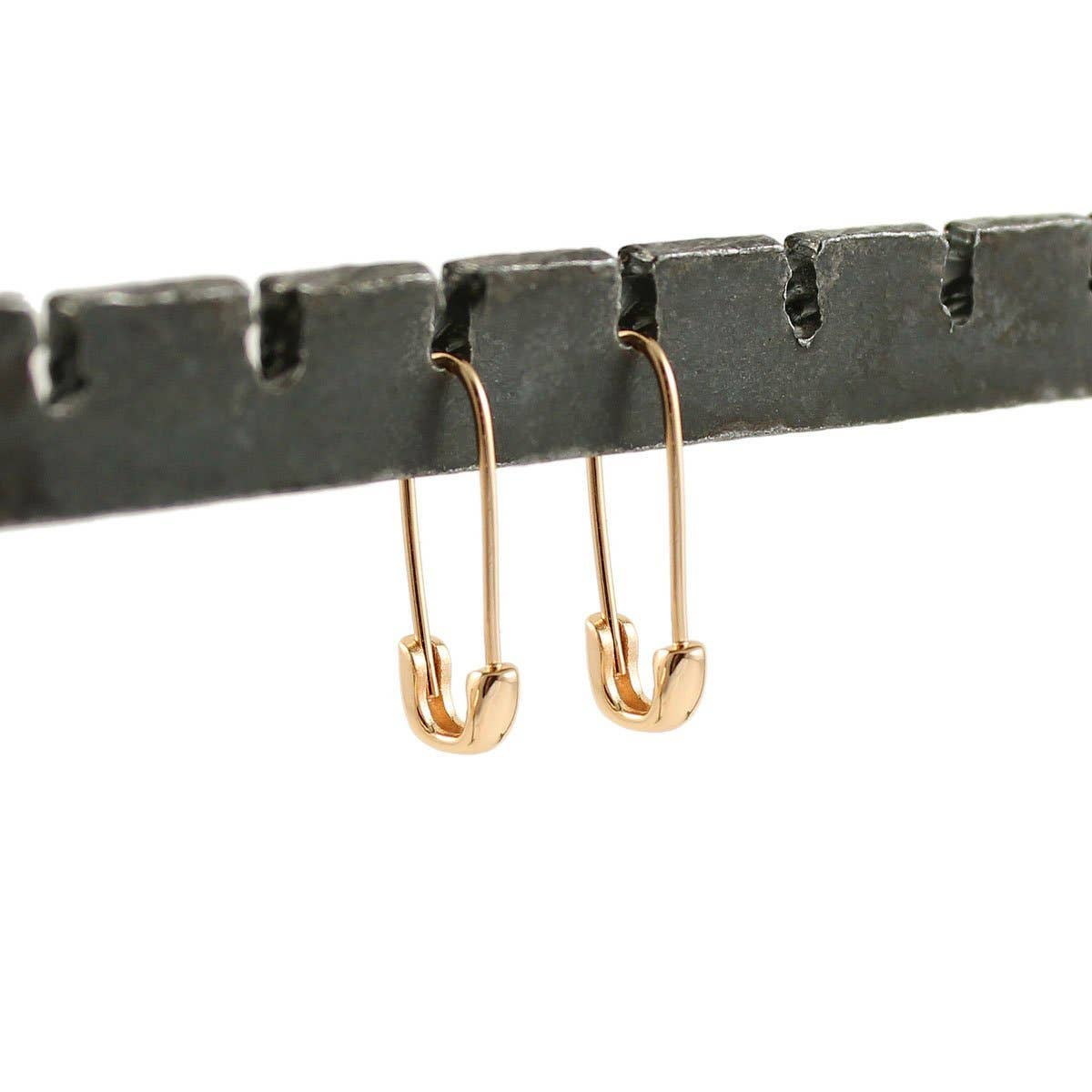 Safety Pin Hoops