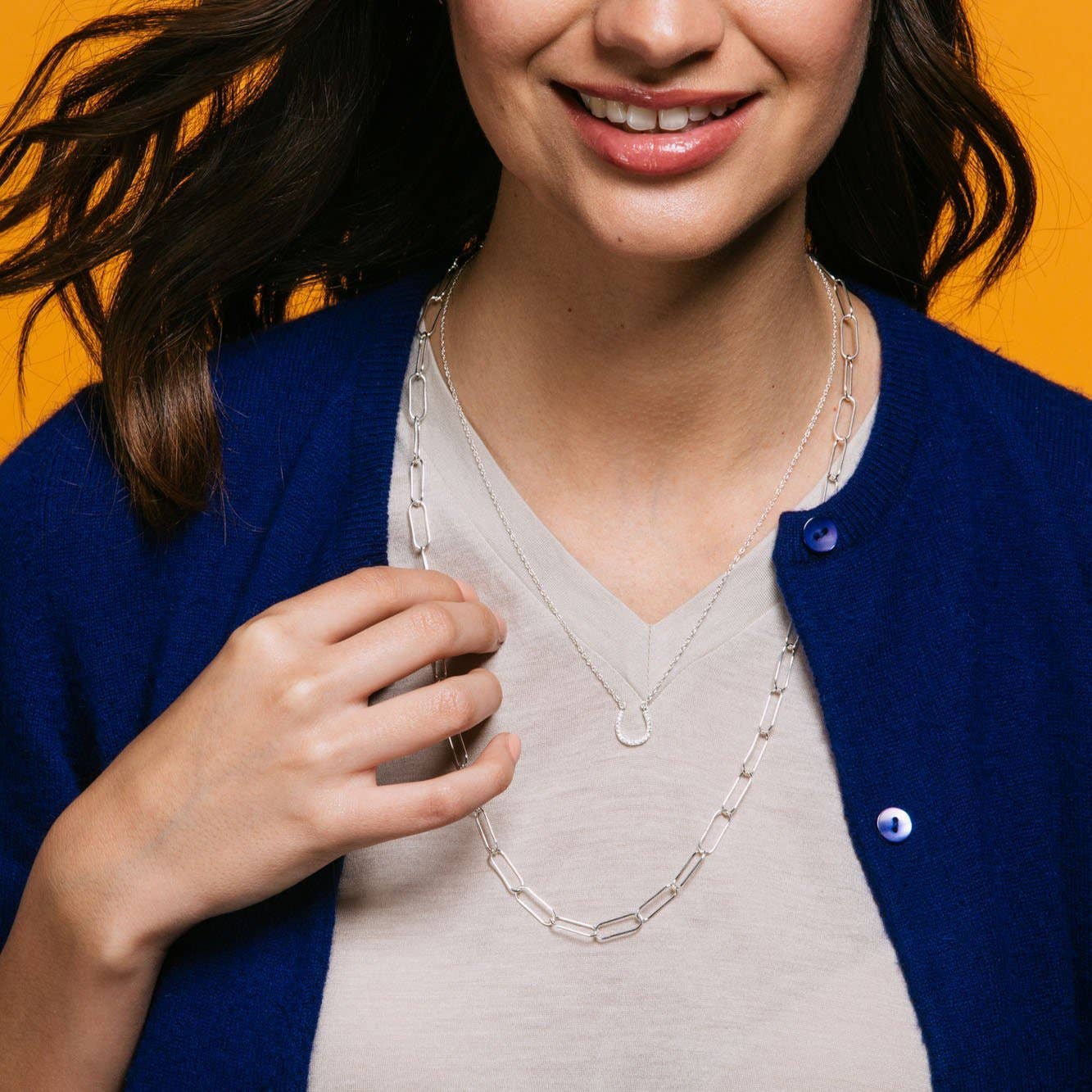 Horseshoe Crystal Necklace