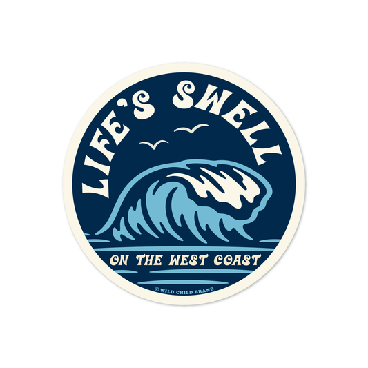 Life's Swell West Coast Sticker