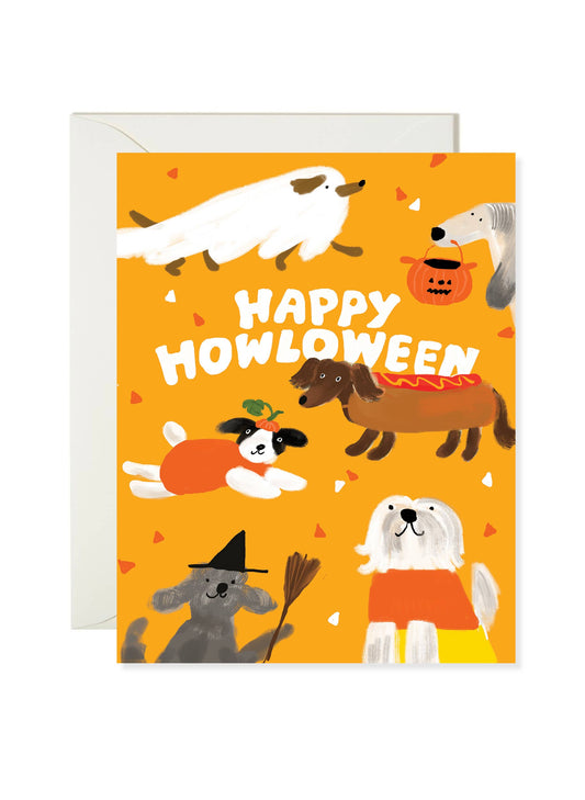 Howloween - Dog Pun Halloween Card