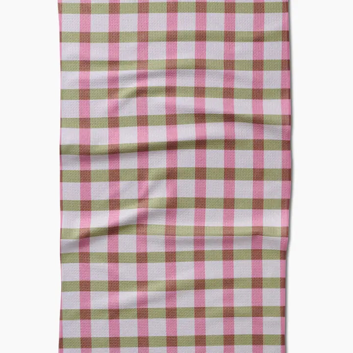 Patricia Plaid Tea Towel