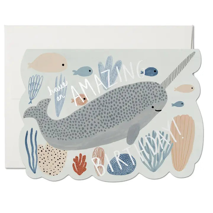 Narwhal Birthday Greeting Card
