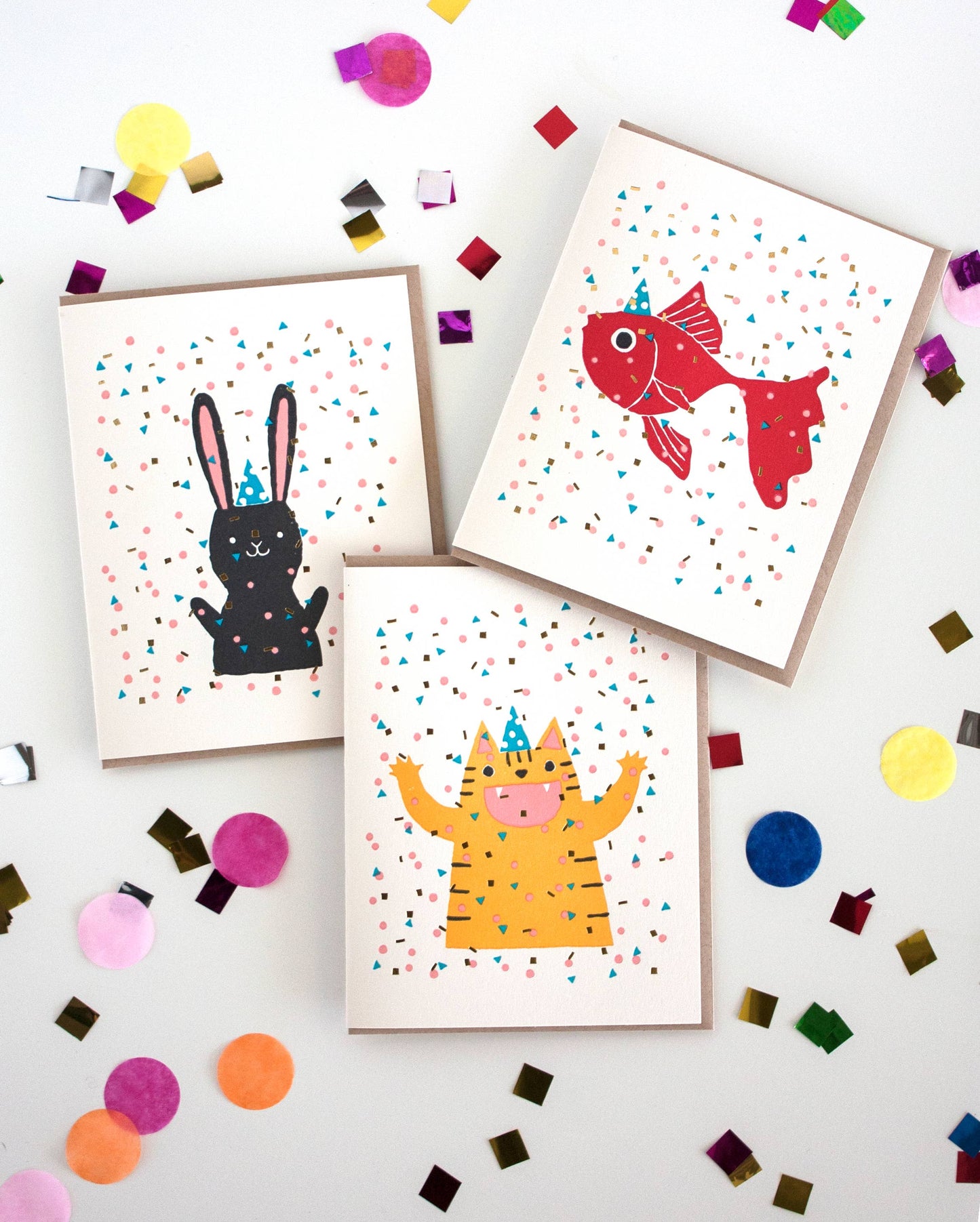 Confetti Cat Card