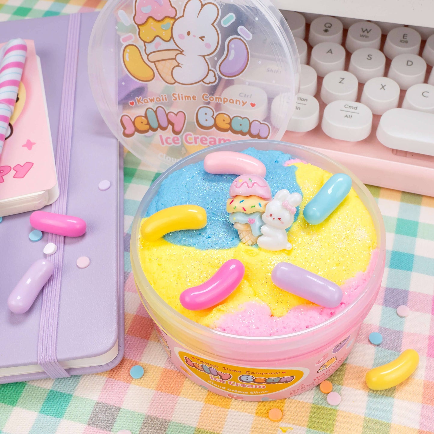 Jelly Bean Ice Cream Cloud Signature Dome™ Slime