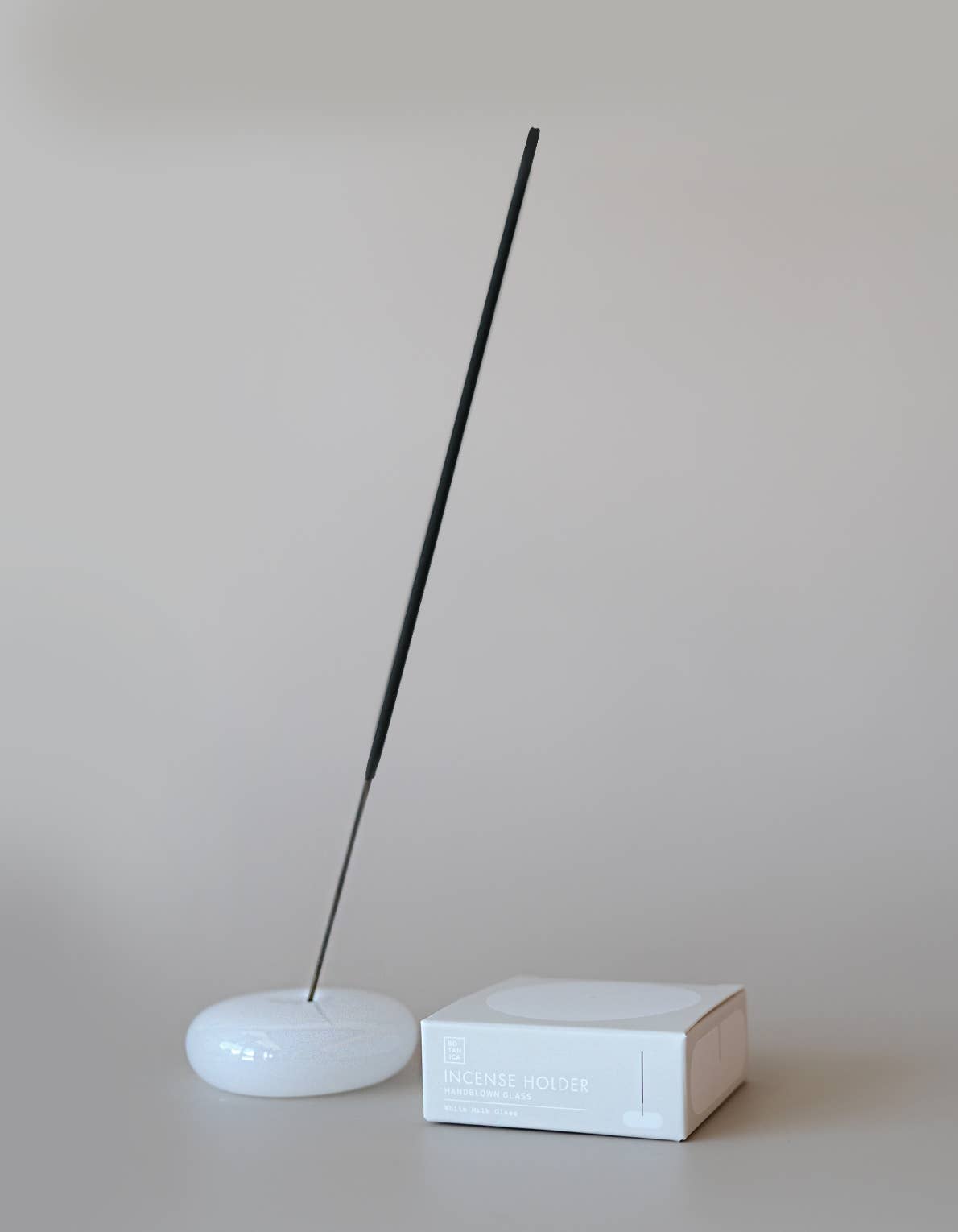 Milk Glass Bubble Incense Holder