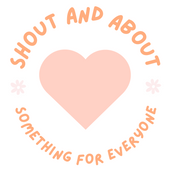 Shout and About logo