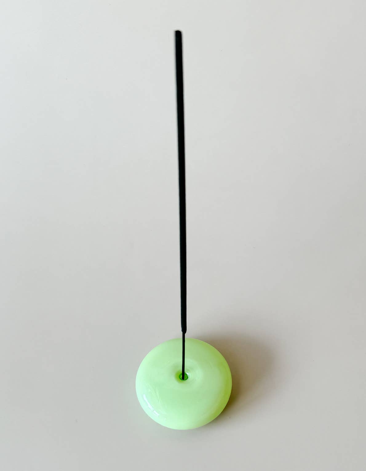 Milk Glass Bubble Incense Holder
