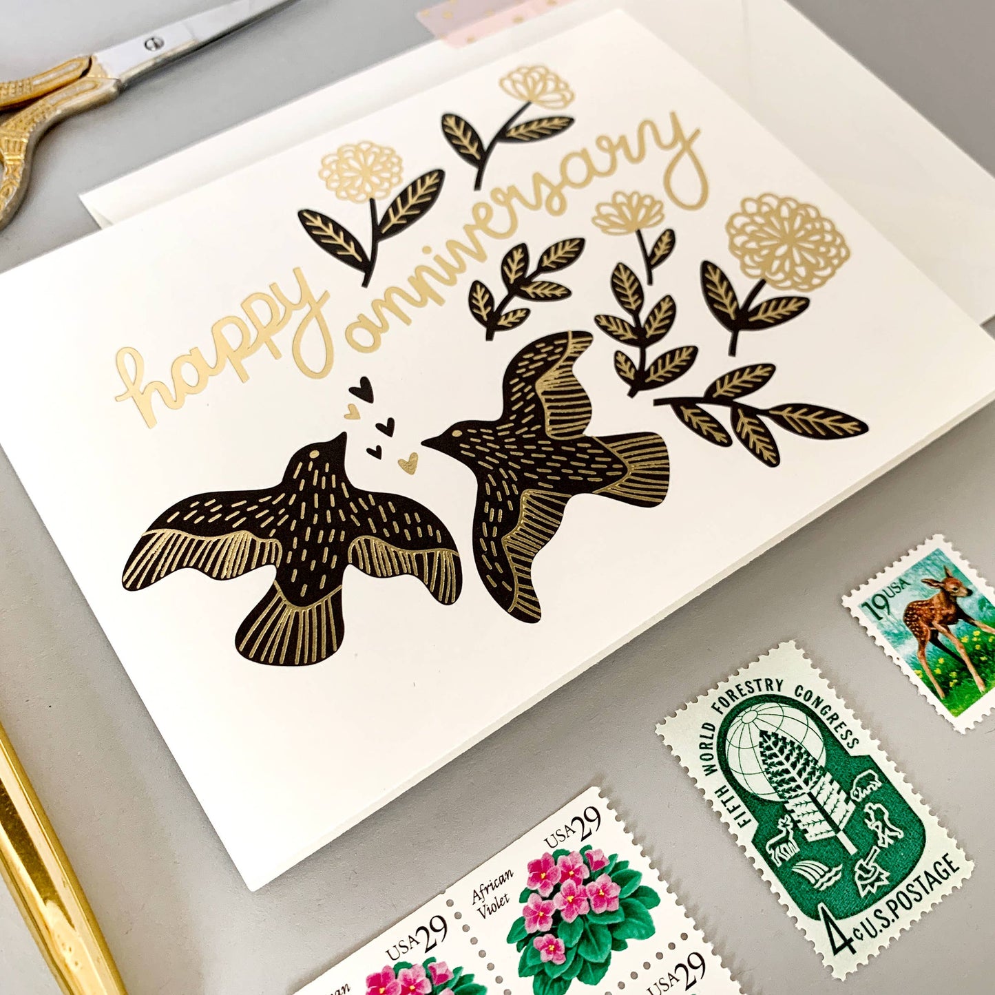 Anniversary Birds Card