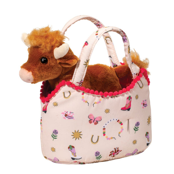 Bestie Westie Sassy Pet Sak w/ Highland Cow Purse