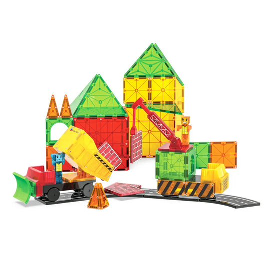 Magnatiles Builder XL: Trucks 50 Piece Set