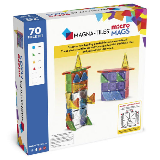 Magnatiles microMAGS 70-Piece Deluxe Set