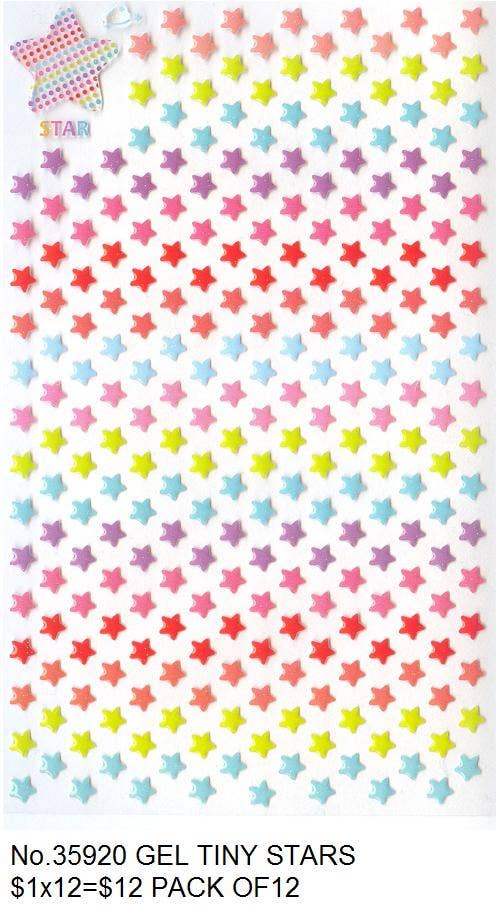 Small Stars Gel Stickers