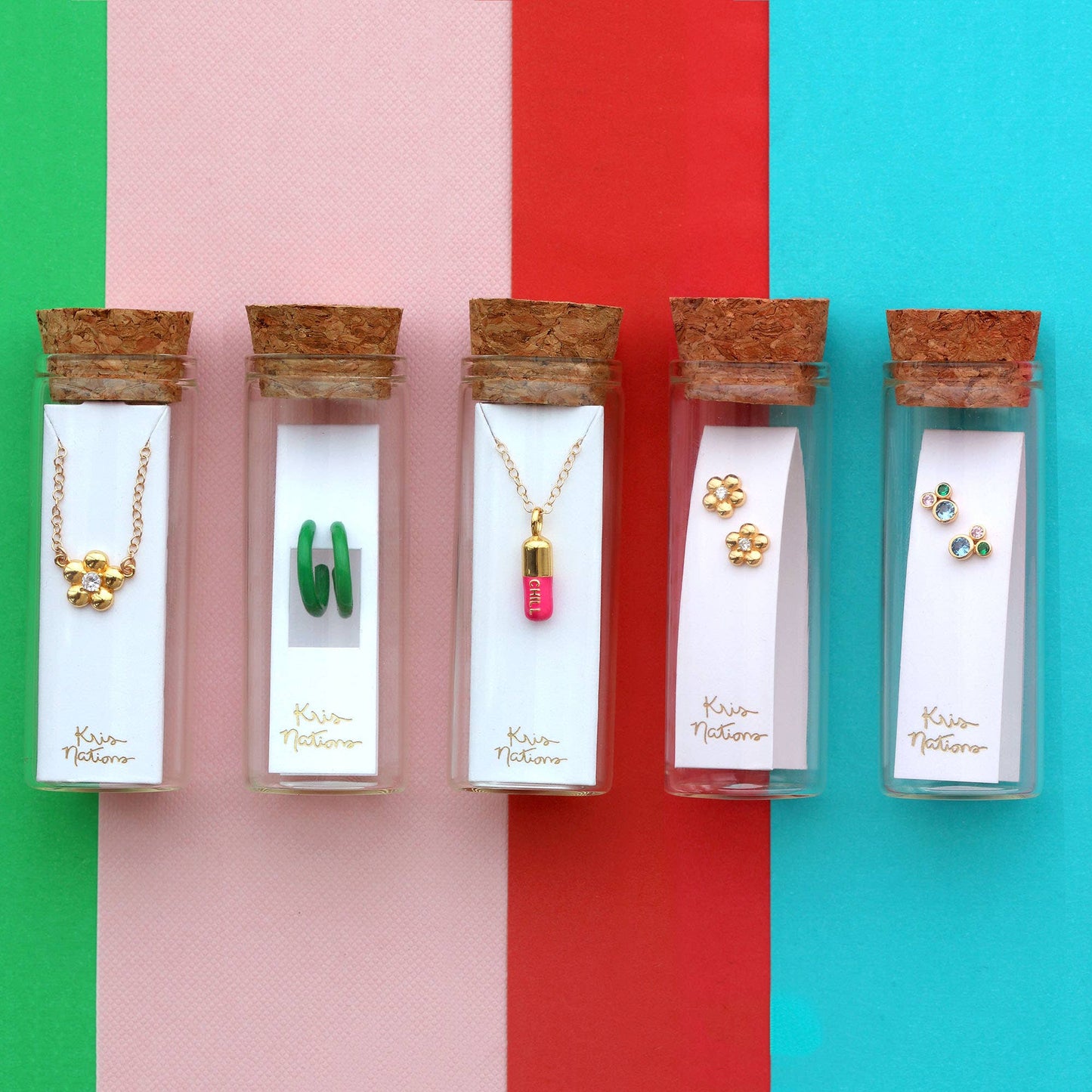 Modernist Crystal Studs