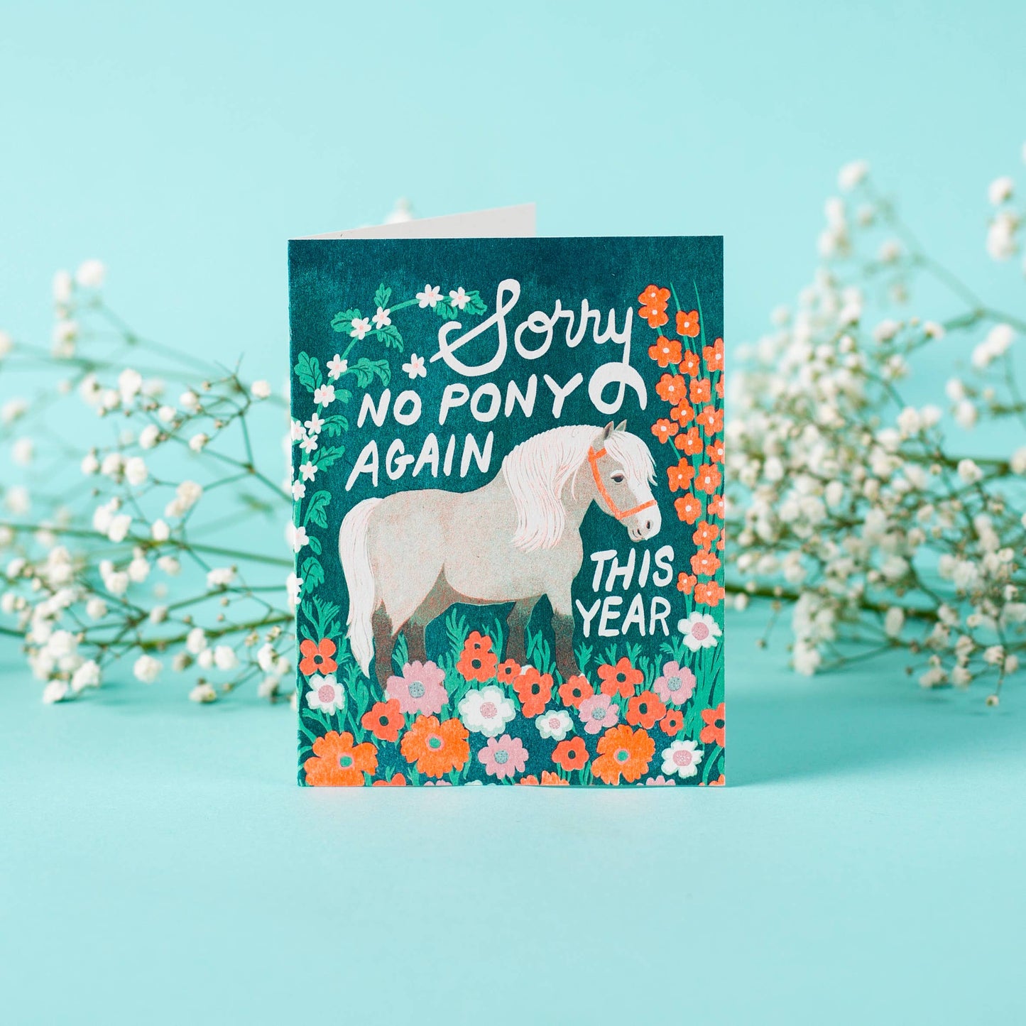 No Pony Birthday Card