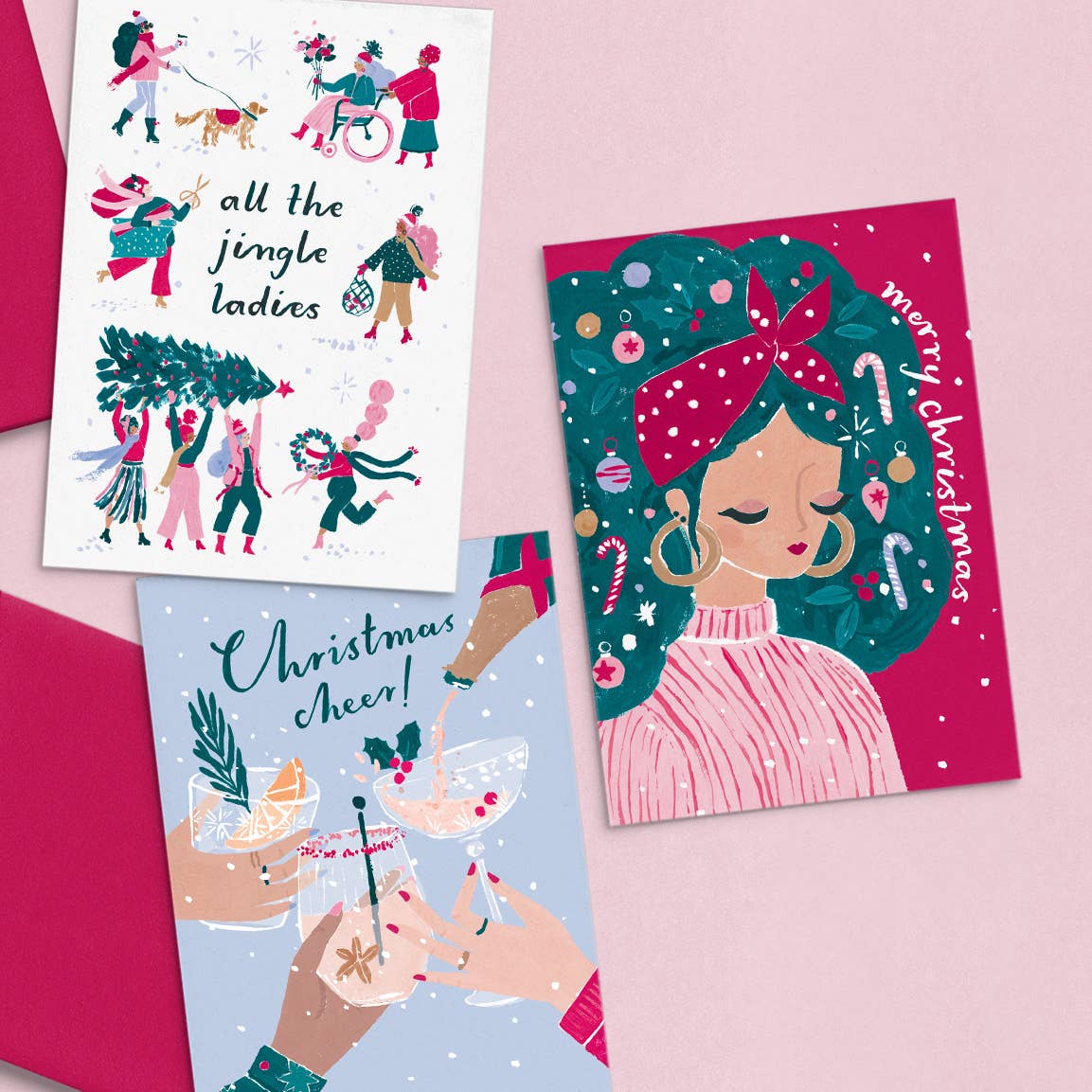 Jingle Ladies Christmas Card