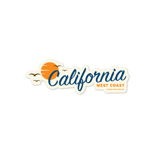 Vintage Sun California Sticker