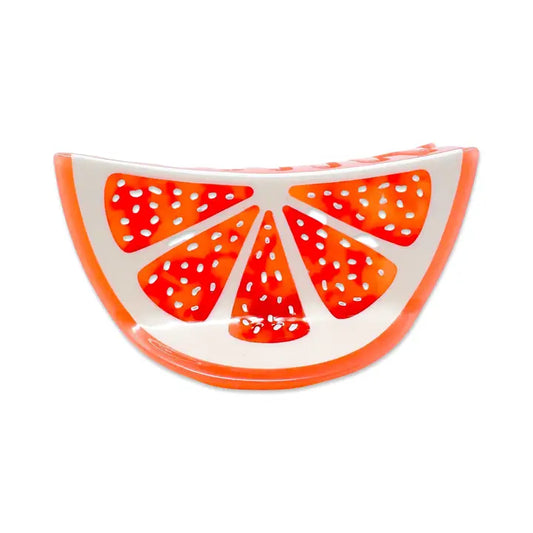 Large Grapefruit Slice Hair Clip