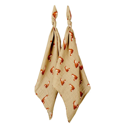 Fox Burp Cloth