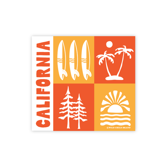 Bold Coast – California Golden Sunset Sticker