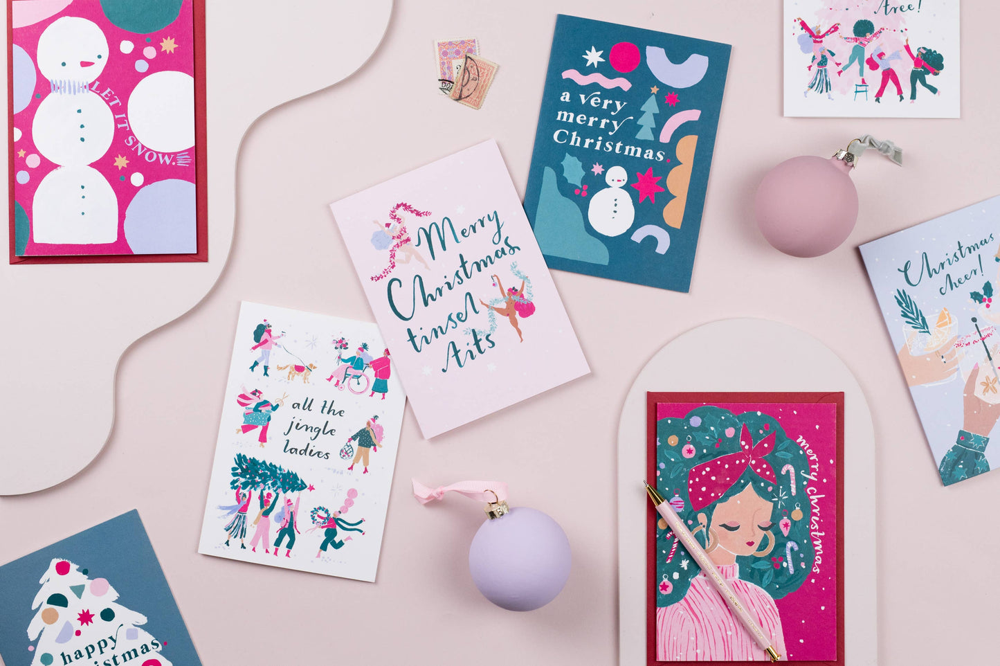 Jingle Ladies Christmas Card
