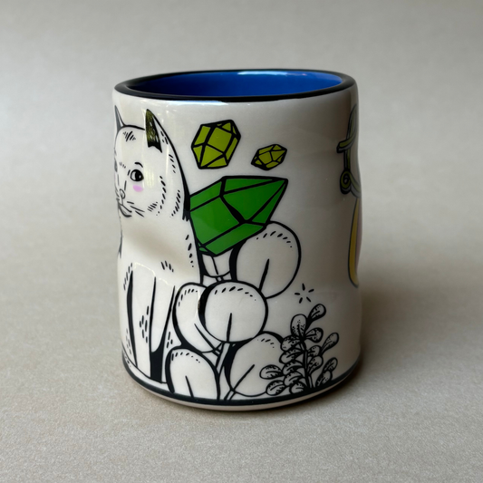 Lucky Cat & Houseplant Cup