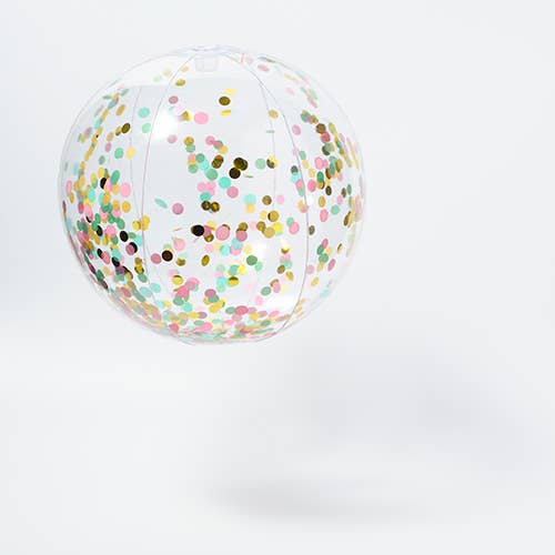 Inflatable Beach Ball Confetti Multi