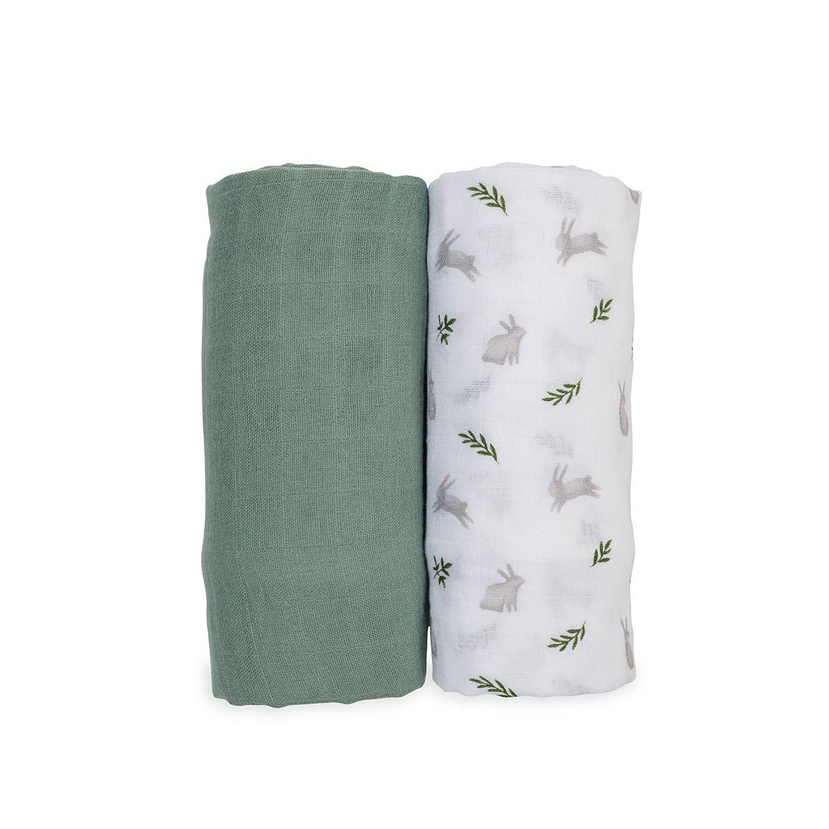 Bunnies & Ferns Lulujo Cotton Swaddles