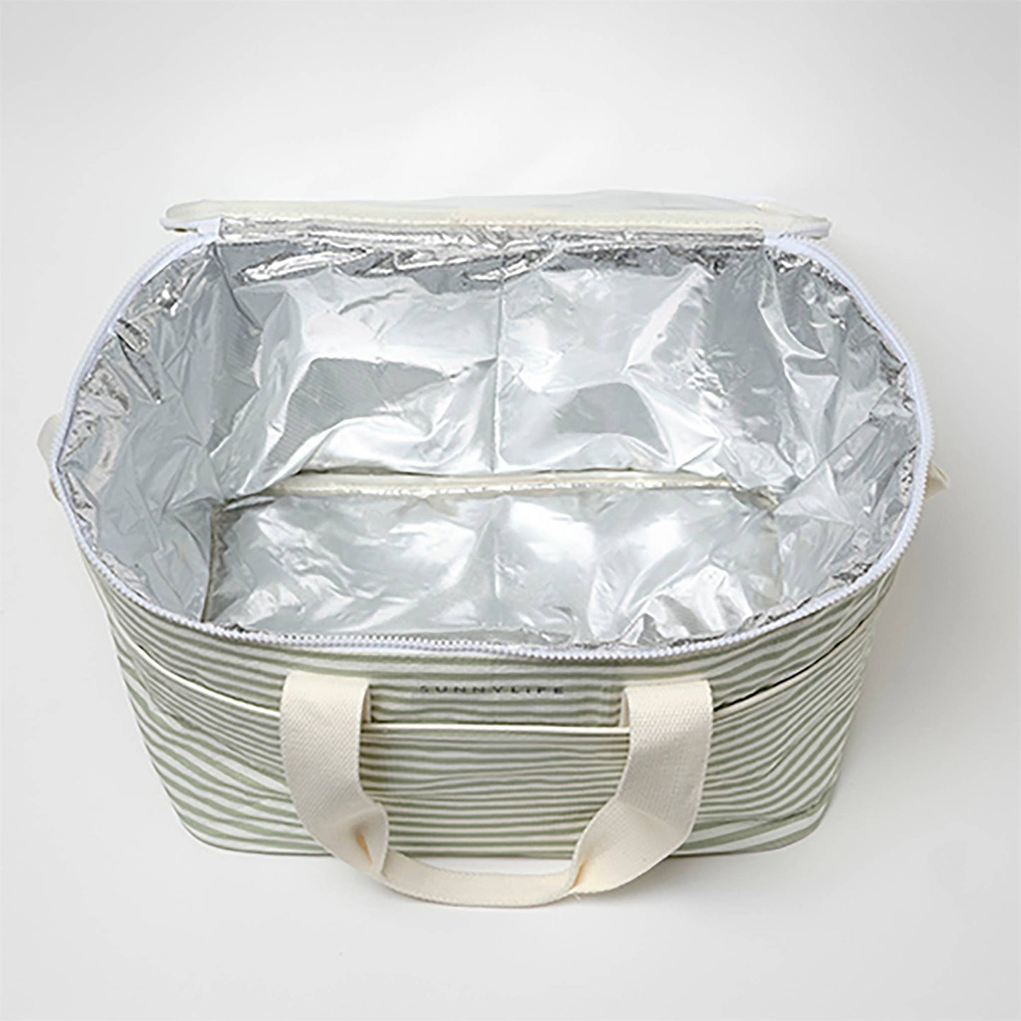 Light Cooler Bag La Palma Sage Stripe
