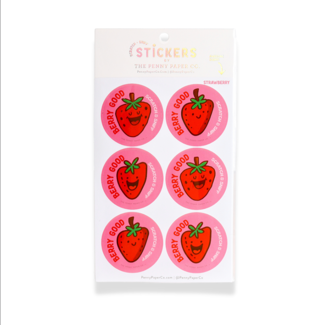 Berry Good Strawberry Scratch and Sniff Stickers