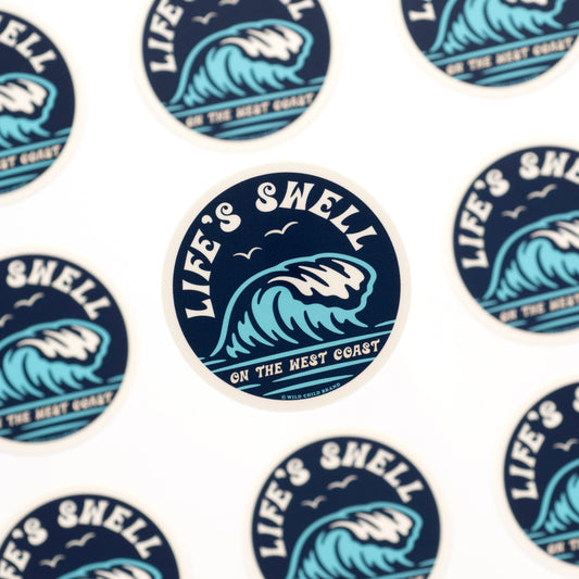 Life's Swell West Coast Sticker