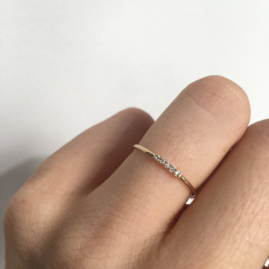 Alinea Solid Gold Diamond Ring