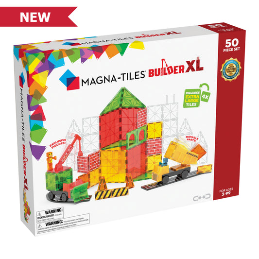 Magnatiles Builder XL: Trucks 50 Piece Set