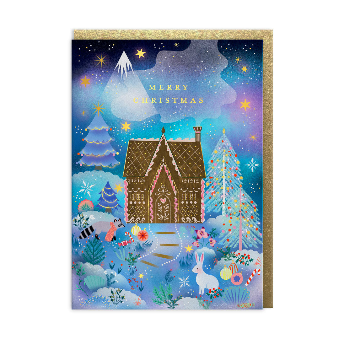 Christmas Gingerbread House Greeting Card