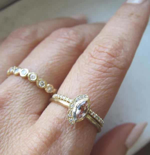 Petite Native Morganite Ring