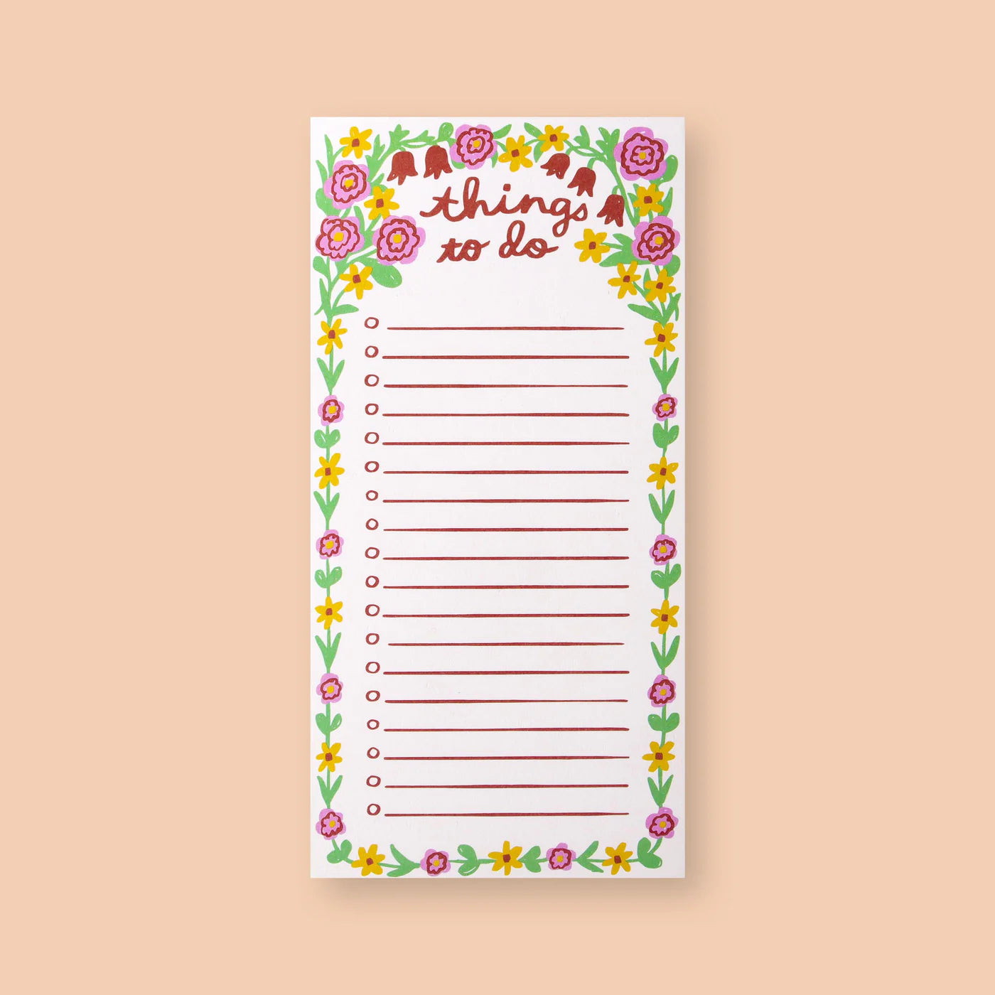 Floral Things To Do Pad