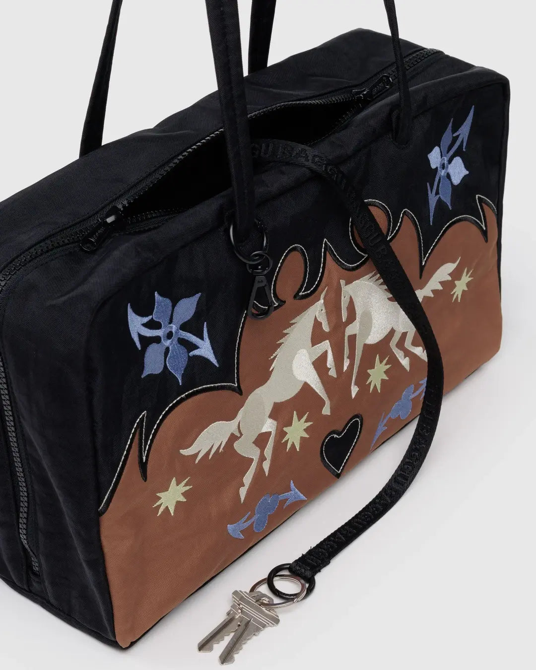 Medium Nylon Bowler Bag