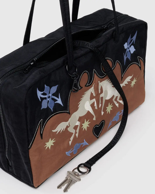 Medium Nylon Bowler Bag