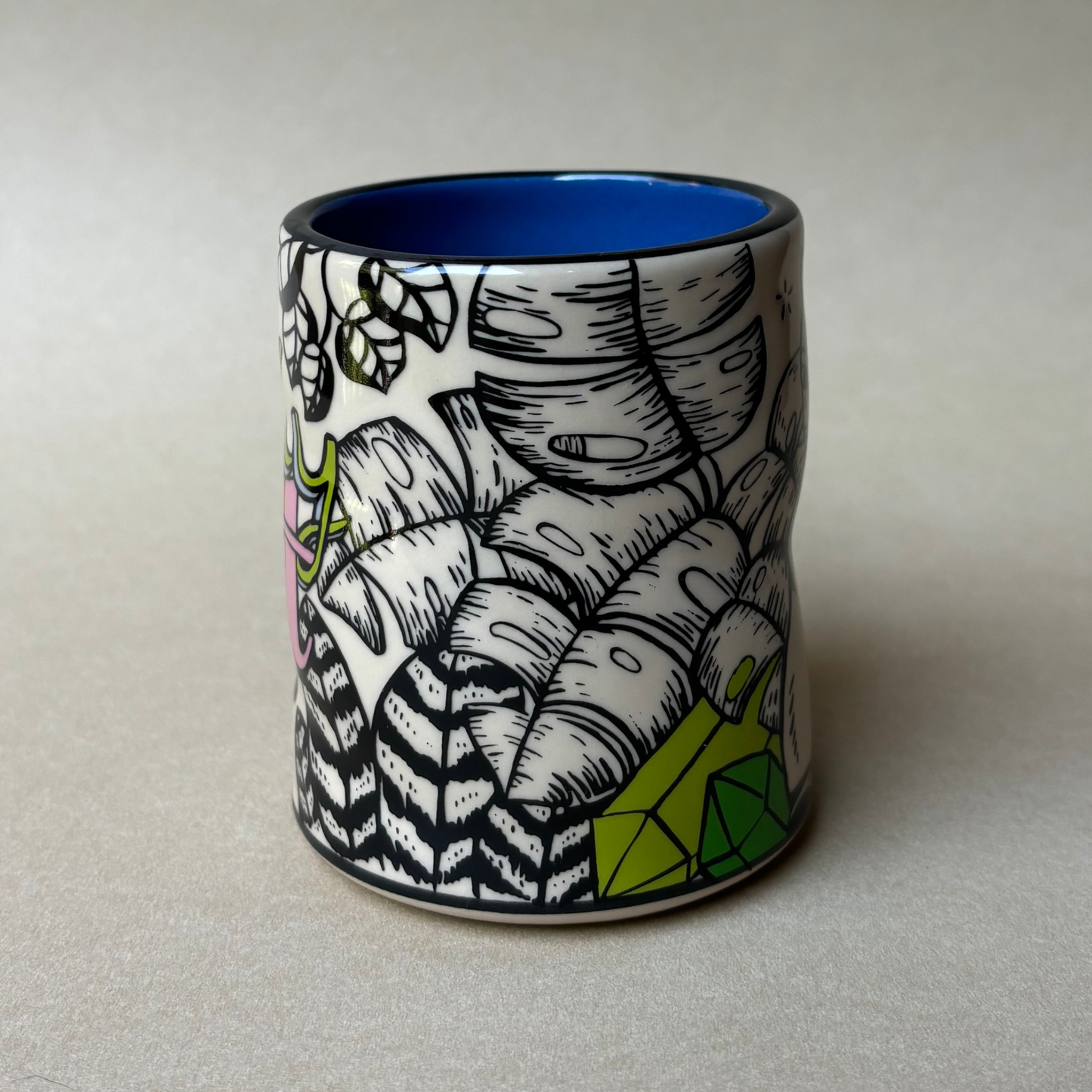 Lucky Cat & Houseplant Cup