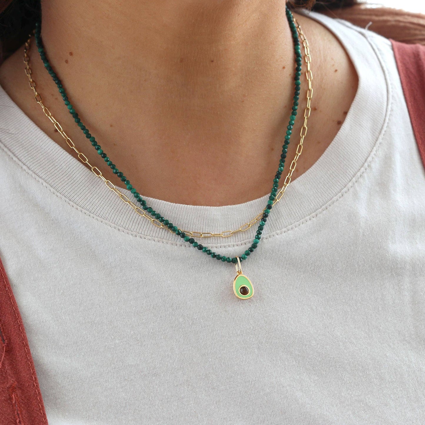 Petite Gemstone Beaded Necklaces