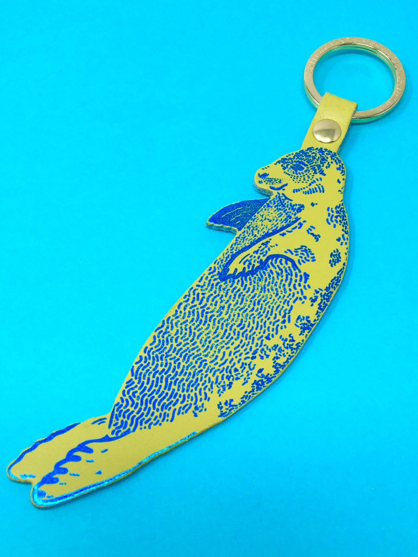 Seal Leather Key Fob