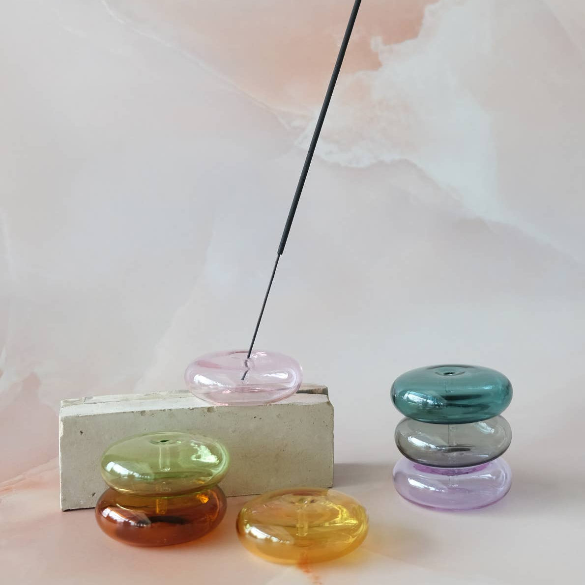 Translucent Bubble Incense Holder