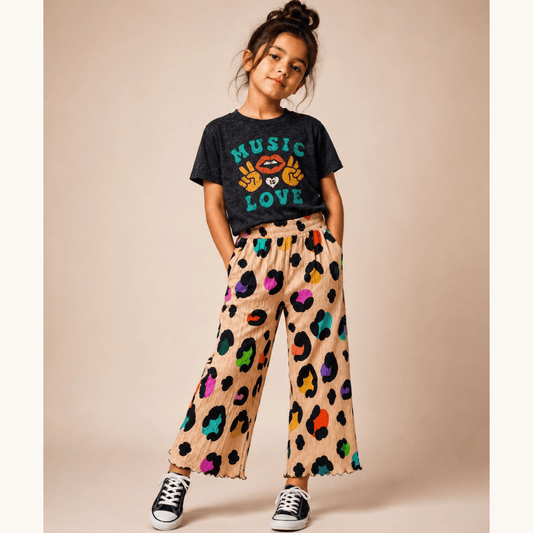 Confetti Cat Wide Leg Pant