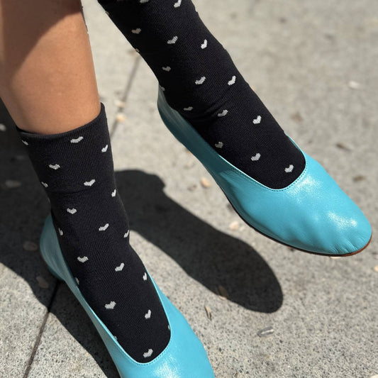 Hearts Sneaker Socks