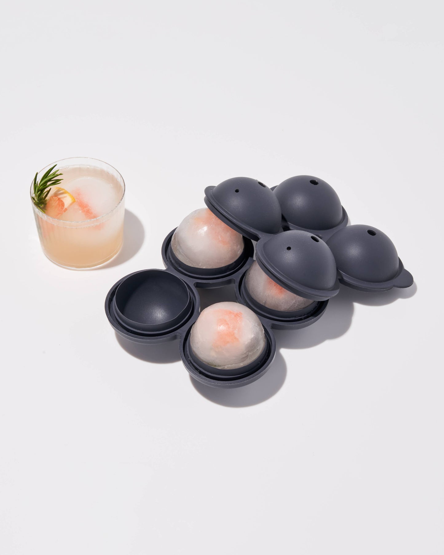 Sphere Ice Cocktail Silicone Ice Tray: Charcoal