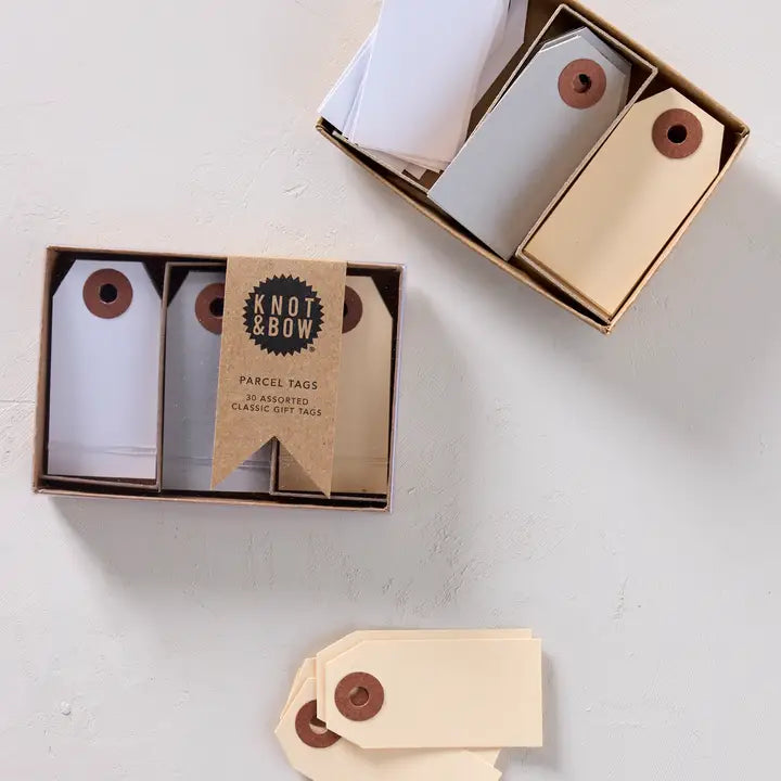 Neutral Parcel Tags Trio