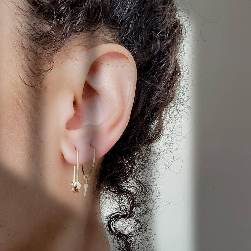 Safety Pin Hoops