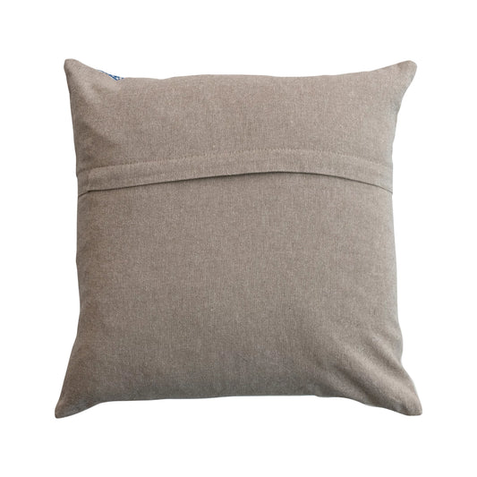 Embroidered Chambray Pillow