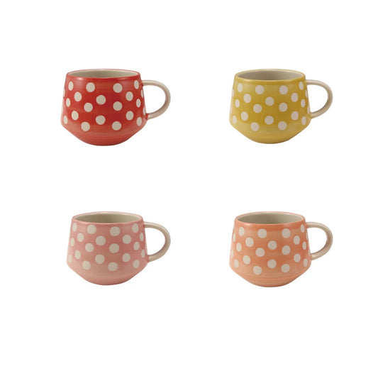 Hand Painted Polka Dot Mug
