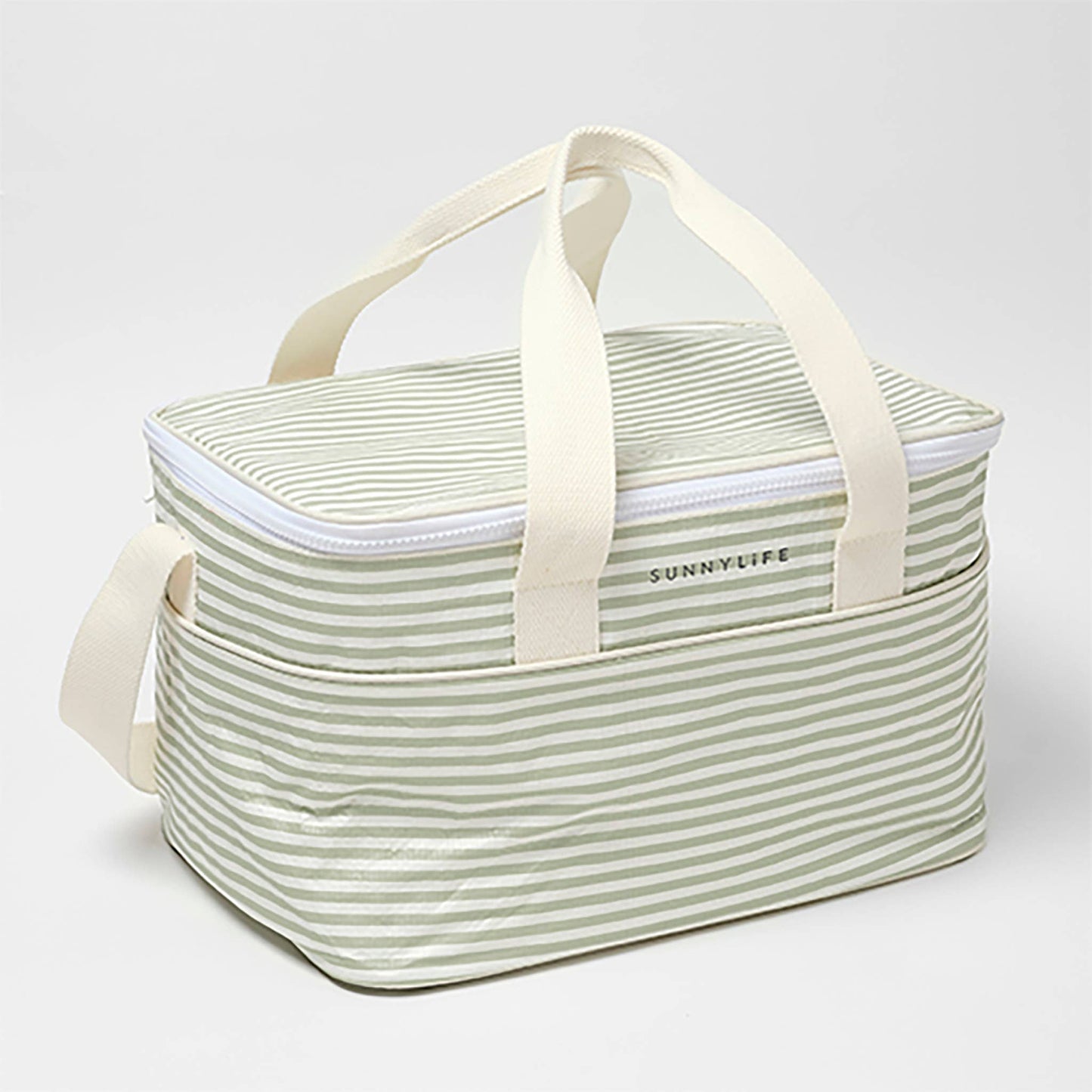 Light Cooler Bag La Palma Sage Stripe