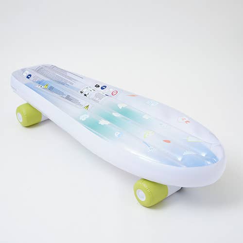 Kids Skateboard Float The Sea Kids Blue-Lime